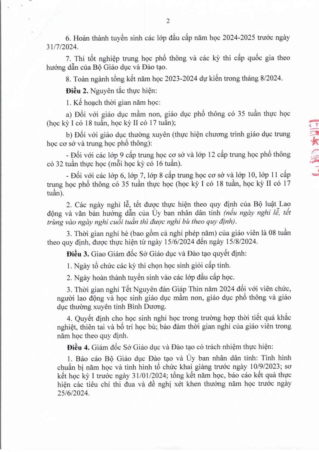 QUYET DINH BAN HANH KHUNG KE HOACH THOI GIAN NH 2023.2024_page-0002